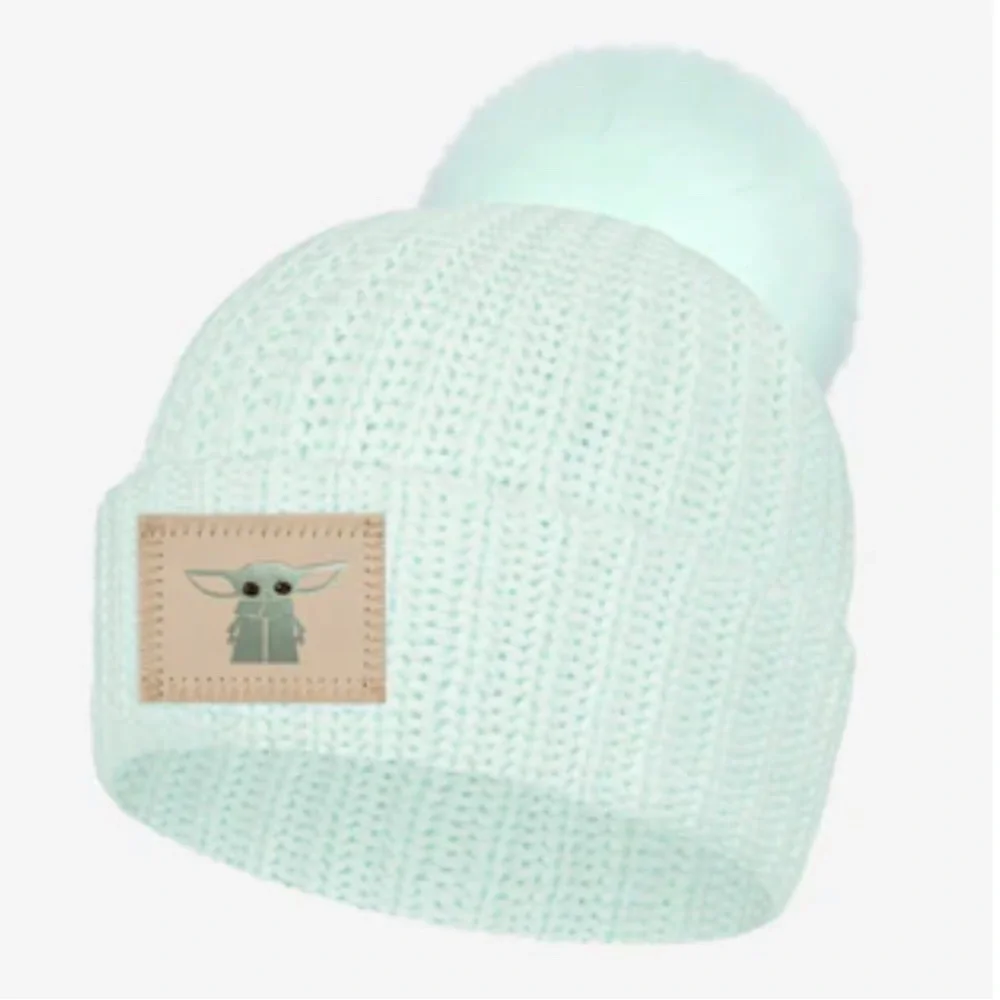 Love Your Melon Baby Yoda Seafoam Adult Beanie.